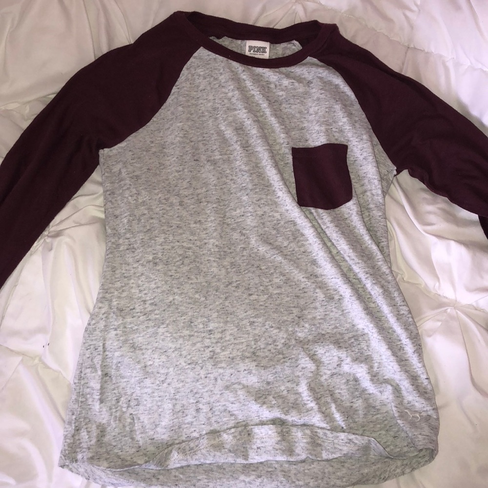 PINK baseball T